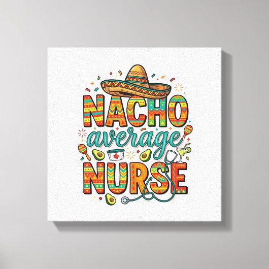 Toile Conception de chemise vectorielle Nacho Average Nu (Recto)