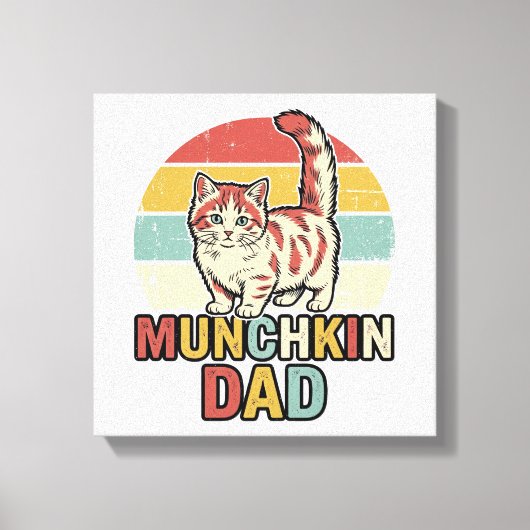 Toile Conception de chemise vectorielle pour papa Munchk (Recto)
