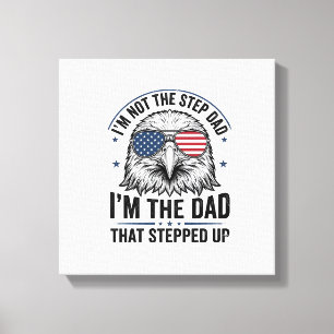 Toile Conception de chemise vintage Eagle Step Dad patri