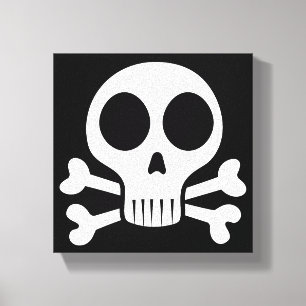 Toile Conception de crâne de pirate