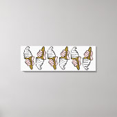 Toile Conception de crème glacée avec cône de crème glac (Recto)
