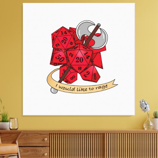 Toile Conception de dés barbares (Insitu(Salon))