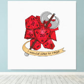 Toile Conception de dés barbares (Insitu (Plancher de Bois))