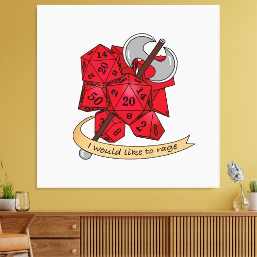 Toile Conception de dés barbares (Insitu(Salon))