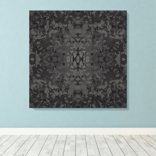 Toile Conception de design graphique abstrait noir et gr (Insitu (Plancher de Bois))