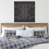 Toile Conception de design graphique abstrait noir et gr (Insitu(Chambre))