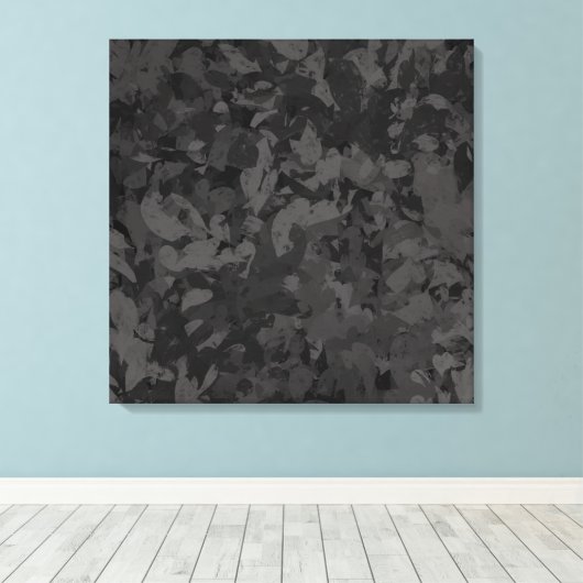 Toile Conception de design graphique abstrait noir et gr (Insitu (Plancher de Bois))