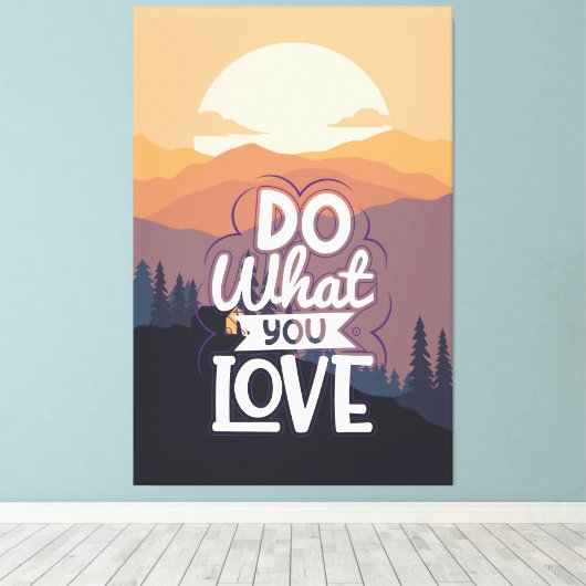 Toile Conception de devis motivationnelle Faites ce que  (Insitu (Plancher de Bois))