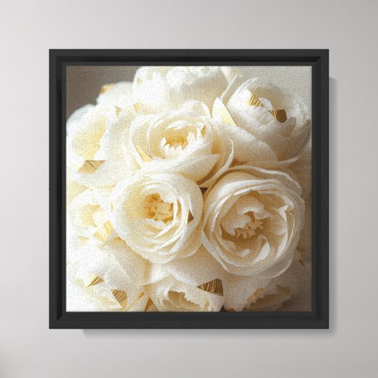 Toile Conception de fleurs de rose (Recto)