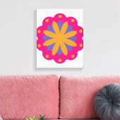 Toile Conception de fleurs géométriques colorées (Insitu(Salon))