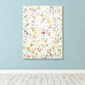 Toile Conception de fleurs sauvages pour la matière de s (Insitu (Plancher de Bois))