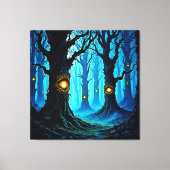 Toile Conception de forêt de l'oeil de fantasy sombre (Recto)