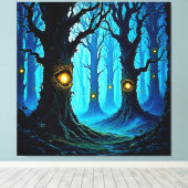 Toile Conception de forêt de l'oeil de fantasy sombre (Insitu (Plancher de Bois))