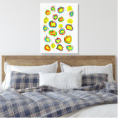 Toile Conception de fruit d'aquarelle pomme funky (Insitu(Chambre))
