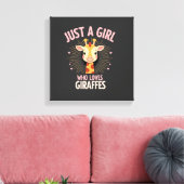 Toile Conception de girafe drôle pour femmes filles safa (Insitu(Salon))