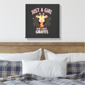 Toile Conception de girafe drôle pour femmes filles safa (Insitu(Chambre))