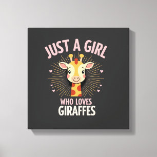 Toile Conception de girafe drôle pour femmes filles safa