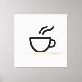 Toile Conception de la coupe de café Abstraite (Recto)