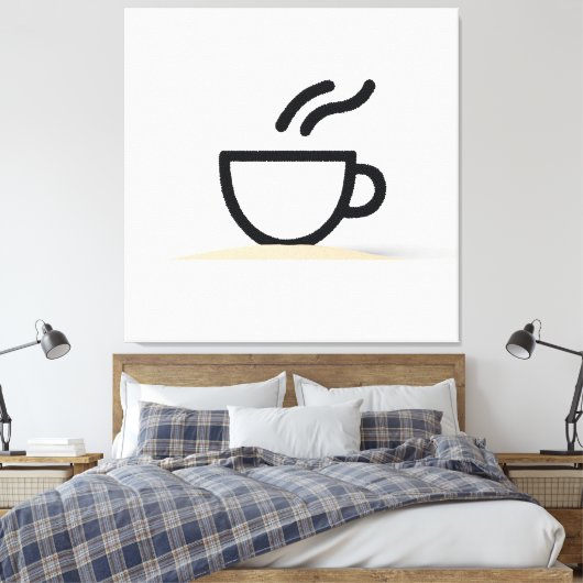 Toile Conception de la coupe de café Abstraite (Insitu(Chambre))