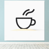 Toile Conception de la coupe de café Abstraite (Insitu (Plancher de Bois))