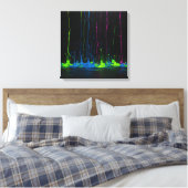 Toile Conception de la peinture éclatante à la mousse él (Insitu(Chambre))