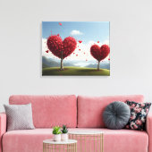 Toile Conception de la Saint Valentin, Coeur sur les arb (Insitu(Salon))