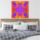 Toile Conception de l'art graphique abstrait orange viol (Insitu(Chambre))