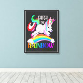 Toile Conception de licorne arc-en-ciel Catch (Insitu (Plancher de Bois))