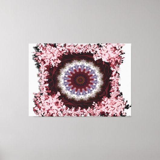 Toile Conception de mandala floral complexe (Recto)