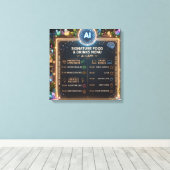 Toile Conception de menu de café fantastique sur le thèm (Insitu (Plancher de Bois))