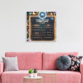 Toile Conception de menu de café fantastique sur le thèm (Insitu(Salon))