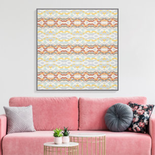 Toile Conception de motif de bloc de couleur géométrique