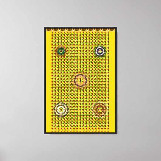 Toile Conception de motif de tapis chinois (Recto)
