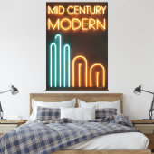 Toile Conception de néon d'art moderne du milieu du sièc (Insitu(Chambre))