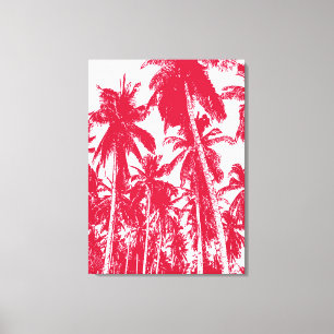 Toile Conception de palmiers tropicaux