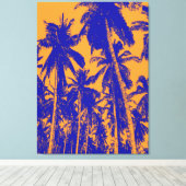 Toile Conception de palmiers tropicaux (Insitu (Plancher de Bois))