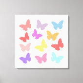 Toile Conception de papillons multicolores (Recto)