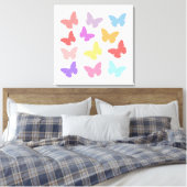 Toile Conception de papillons multicolores (Insitu(Chambre))
