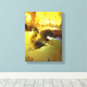 Toile Conception de photo d'agate moussue aux couleurs v (Insitu (Plancher de Bois))