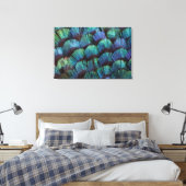 Toile Conception de plume de faisan bleu-vert (Insitu(Chambre))