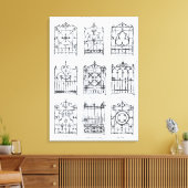 Toile Conception de rails en fonte, de 'Macfarlane's (Insitu(Salon))