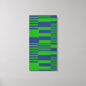 Toile Conception de rayures patchwork bleu vert  (Recto)