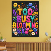 Toile Conception de style géométrique Too Busy Blooming (Insitu(Salon))