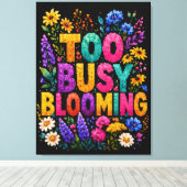 Toile Conception de style géométrique Too Busy Blooming (Insitu (Plancher de Bois))