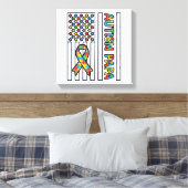 Toile Conception de t-shirt avec ruban de pièce de puzzl (Insitu(Chambre))