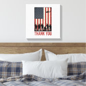 Toile Conception de T-shirt de drapeau américain militai (Insitu(Chambre))
