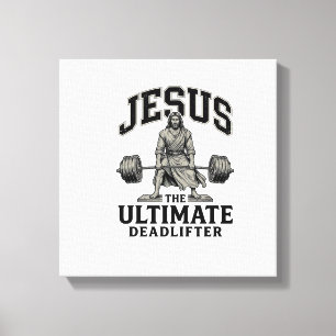 Toile Conception de t-shirt de gym vintage Jésus Ultimat