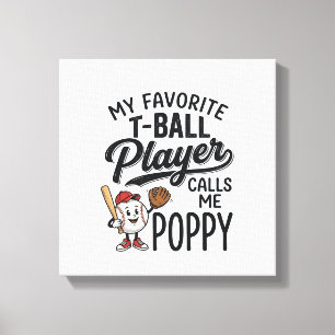 Toile Conception de t-shirt Poppy Mon joueur préféré de 