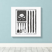 Toile Conception de T-shirt Ustensiles de Cuisine Drapea (Insitu (Plancher de Bois))