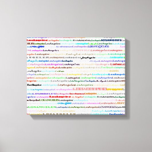 Toile Conception de texte II de Los Angeles (Recto)